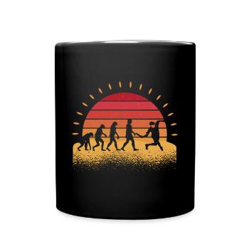 Disc Golf Disc Golfer Evolution Sport - Tasse einfarbig - Schwarz - Vorne