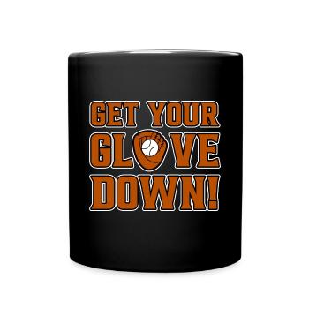 Descendez vos gants - Mug uni - noir - Devant
