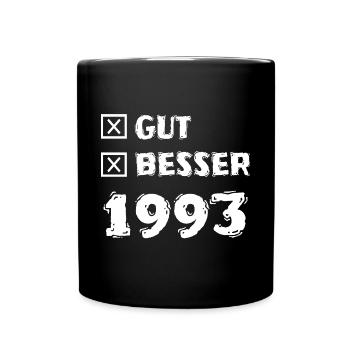 Besser 1993 - Tasse einfarbig - Schwarz - Vorne