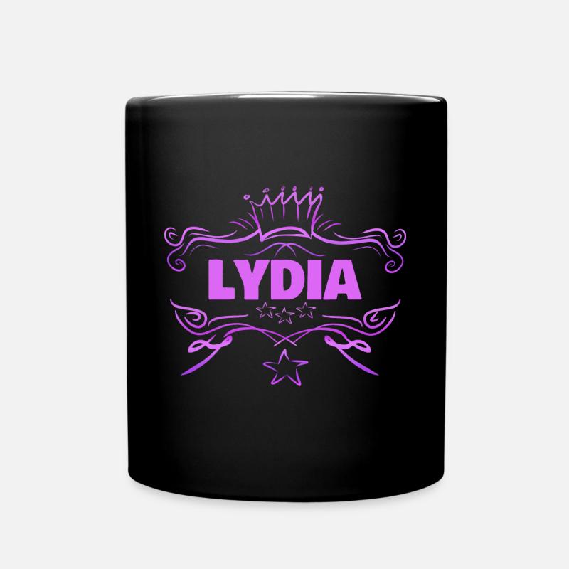 Geschenk für Lydia - Tasse einfarbig - Schwarz