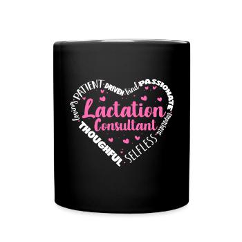 Lactation Consultant IBCLC - Full Colour Mug - black - Front