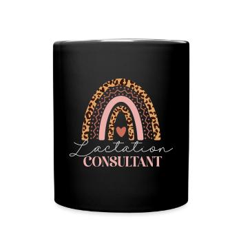 Lactation Consultant IBCLC - Full Colour Mug - black - Front