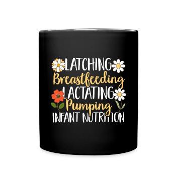 Lactation Consultant IBCLC - Full Colour Mug - black - Front