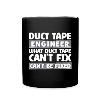 Duct Tape Duct Tape Artisan Masking Tape - Full Colour Mug - black - Front