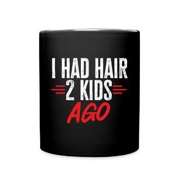 Tête chauve Calvitie Barbe Tête chauve - Mug uni - noir - Devant