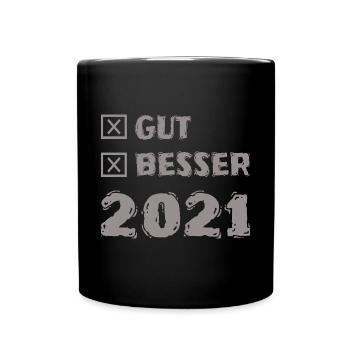 2021 - Tasse einfarbig - Schwarz - Vorne