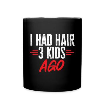 Tête chauve Calvitie Barbe Tête chauve - Mug uni - noir - Devant