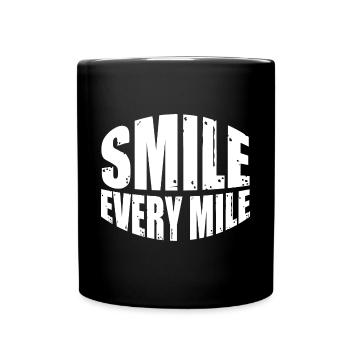 Souriez tous les kilomètres 7 - Mug uni - noir - Devant