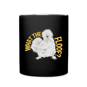 Seidenhuhn Silkie Chicken - Full Colour Mug - black - Front