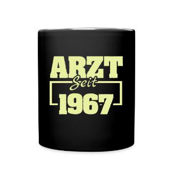 Chefarzt 1967 - Tasse einfarbig - Schwarz - Vorne