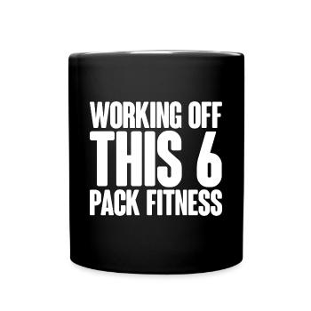 Travailler sur ce pack de 6 fitness - Mug uni - noir - Devant