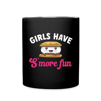 S'more Lagerfeuer Marshmallow Camping - Tasse einfarbig - Schwarz - Vorne