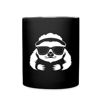Sloths Anime Sloth Manga Sloth Sunglasses - Full Colour Mug - black - Front