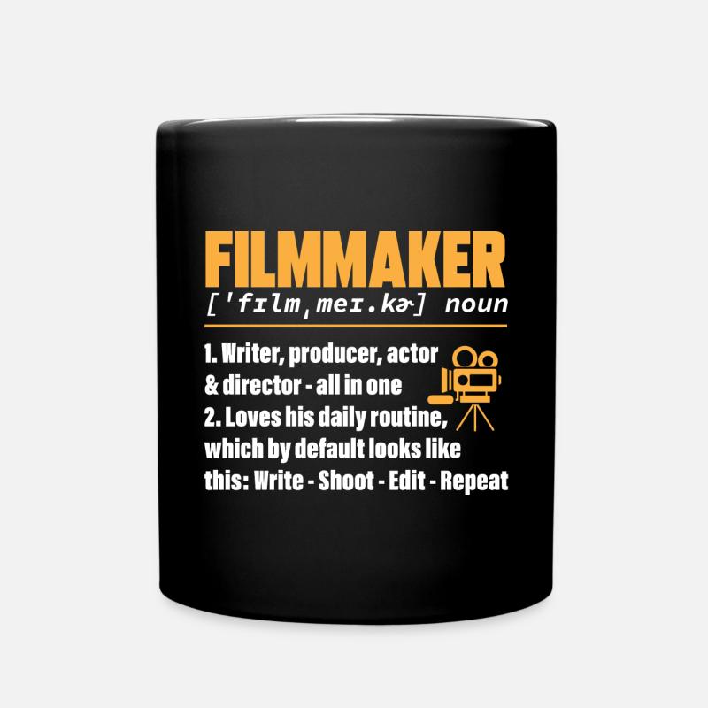 Monteur vidéo Cinéaste Vidéaste - Mug uni - noir