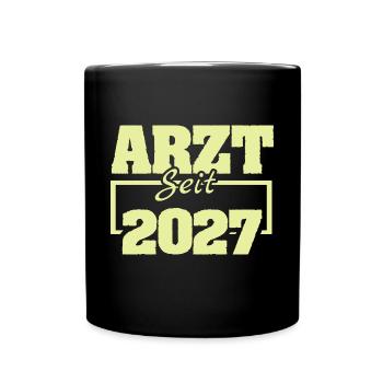 Arzt 2027 - Tasse einfarbig - Schwarz - Vorne