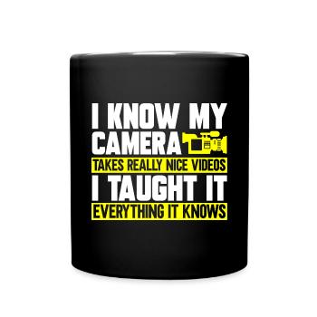 Video Editor Filmmaker Videographer - Full Colour Mug - black - Front