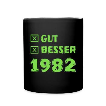 1982 - Tasse einfarbig - Schwarz - Vorne