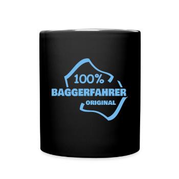 Profession Excavator Driver - Full Colour Mug - black - Front