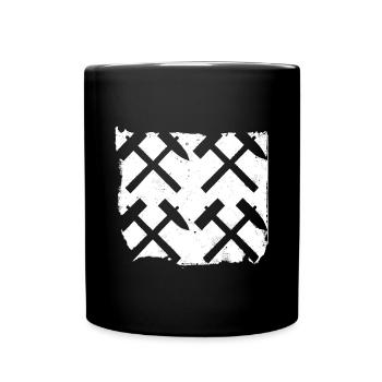 Artisan mineur des mines de maillet et de fer - Mug uni - noir - Devant