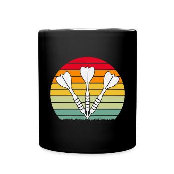 Funny Darts and Darts Gifts for Darts Players - Full Colour Mug - black - Front