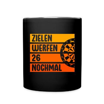 Funny Darts and Darts Gifts for Darts Players - Full Colour Mug - black - Front