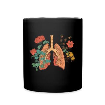 Les poumons des fleurs - beauté épanouie de la - Mug uni - noir - Devant