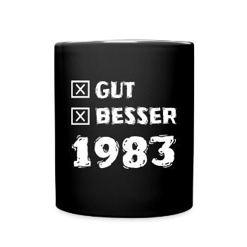 1983 - Tasse einfarbig - Schwarz - Vorne