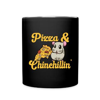 Chinchilla - Tasse einfarbig - Schwarz - Vorne
