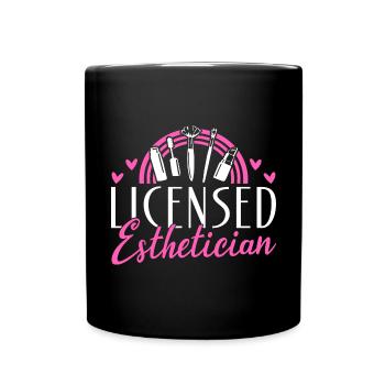 Beautician Licensed Esthetician - Tasse einfarbig - Schwarz - Vorne