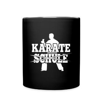 Le karaté au lieu de l’école : les combattants de karaté - Mug uni - noir - Devant