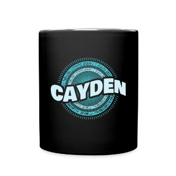 Cayden as a gift idea - Full Colour Mug - black - Front