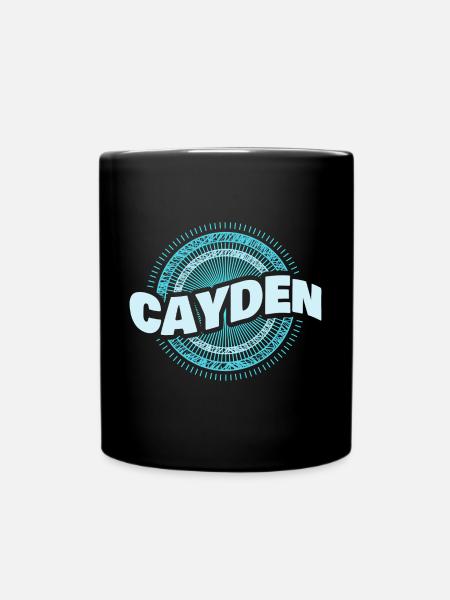 Cayden als Geschenkidee - Tasse einfarbig - Schwarz