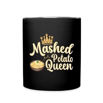 Mashed potatoes Mashed potatoes - Full Colour Mug - black - Front