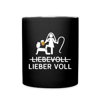 Lovingly Prefer Full Groups - Full Colour Mug - black - Front