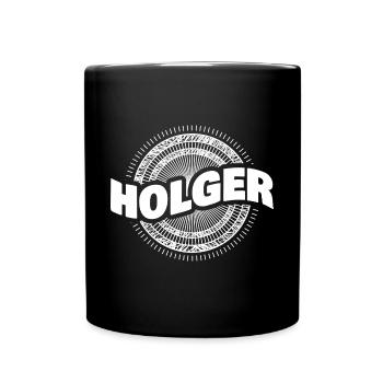 Idée cadeau Holger - Mug uni - noir - Devant