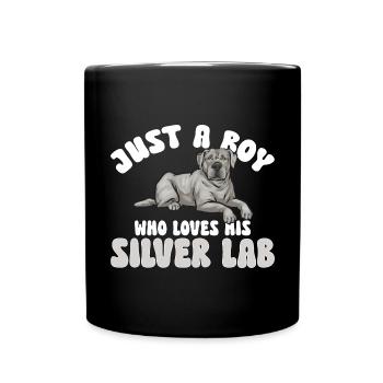 Silver Labrador Retriever Silver Lab - Mug uni - noir - Devant