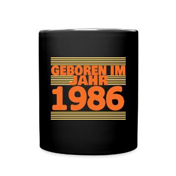 1986 - Tasse einfarbig - Schwarz - Vorne