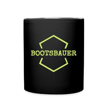 Geschenk für Bootsbauer - Tasse einfarbig - Schwarz - Vorne