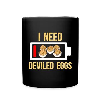 Oeufs farcis Oeufs farcis - Mug uni - noir - Devant