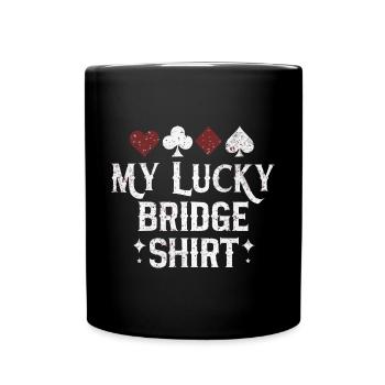 Cadeau pour le jeu de cartes Bridge - Mug uni - noir - Devant