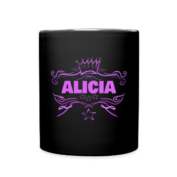 Gift for Alicia - Full Colour Mug - black - Front