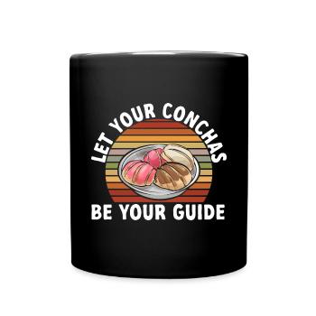 Concha Hispanic Mexican Pan Dulce - Full Colour Mug - black - Front