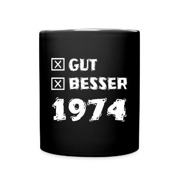 Gut 1974 - Tasse einfarbig - Schwarz - Vorne