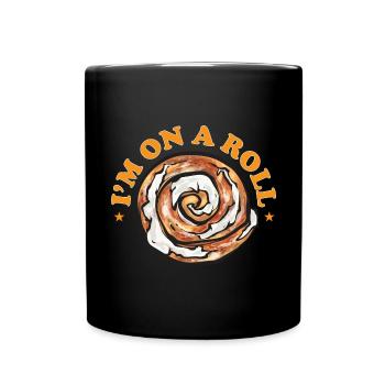 Cinnamon roll - Full Colour Mug - black - Front