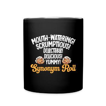 Cinnamon roll - Full Colour Mug - black - Front