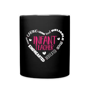 Enseignante de maternelle Éducatrice de centre de garde - Mug uni - noir - Devant