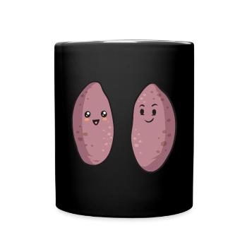 Légumes-racines de patates douces - Mug uni - noir - Devant