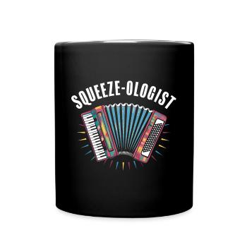 Akkordeon Akkordeonspieler Geschenk - Tasse einfarbig - Schwarz - Vorne