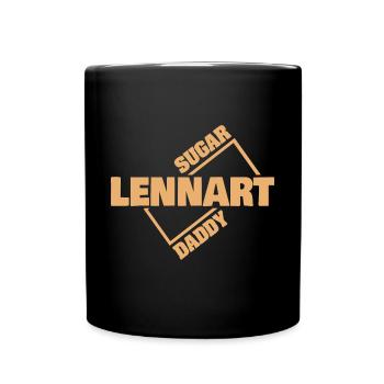 Lennart als Sugardaddy - Tasse einfarbig - Schwarz - Vorne