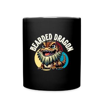 Bartagame Bartagamen Bearded Dragon - Full Colour Mug - black - Front